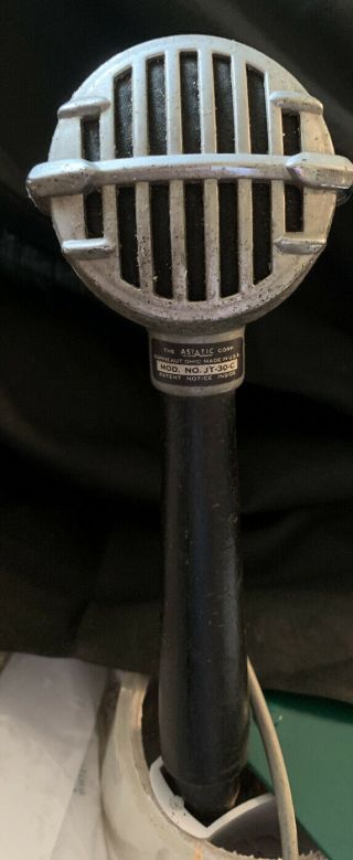 Vintage Astatic Jt - 30 C Microphone No Stand
