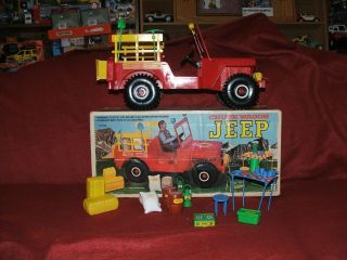 1973 Empire Toys Chuck Wagon Jeep Wrangler Big Jim 12 " Gi Joe W/box And Most Acc