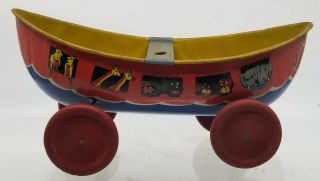 Vintage Wyandotte Sand - O - Land Tin Litho Toy Noah 