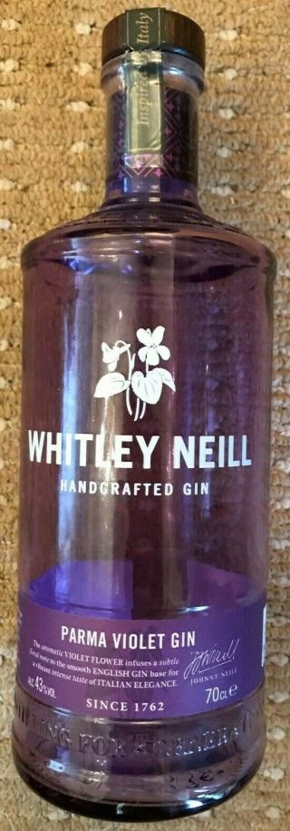 Empty Gin Bottle Whitley Neil Parma Violet Gin Ideal For Lamp Craft