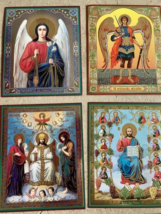 RUSSIAN CHRISTIAN ICONS Bulk Of 21 Jesus Christ Mother Of God Archangels 2