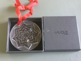 Vintage Lalique Crystal Christmas 2003 Decoration Signed Lalique France Exc Cond