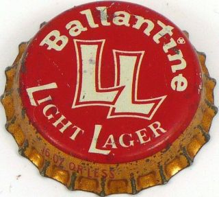 1950s Newark Nj Ballantine Light Lager Beer Cork Crown Tavern Trove W
