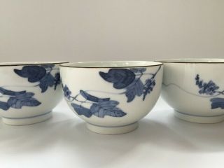 Japanese Pottery Tea Cup Set Yunomi Vintage 5pc Signed Noritake Sencha U276 3
