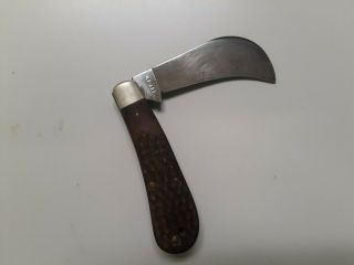 Case Xx 1940 - 64 Red Bone Pruning Hawkbill Knife 61011 Usa