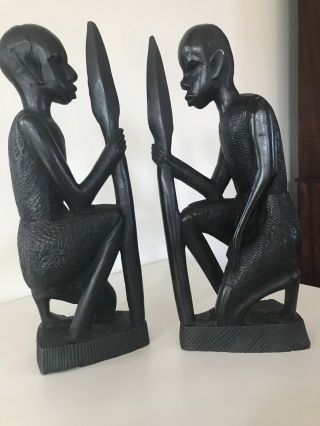 Antique Vintage Hand Carved Wooden Folk Art African Tribal Sculptures
