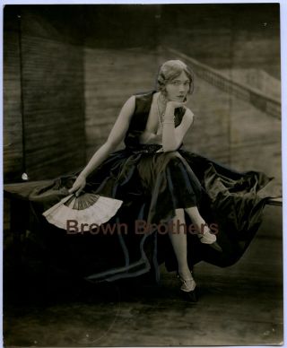 Vintage 1920s Gilda Gray In Lanvin Satin Robe Dbw Photo By James Abbe Paris