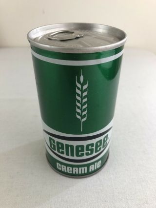 Genesee 12 Oz Cream Ale Bottom Opened Steel Pull Tab Beer Can