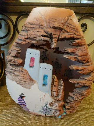 Hopi Native American Indian Pottery Vase 1990 Hand Made Tu Su Cr 174