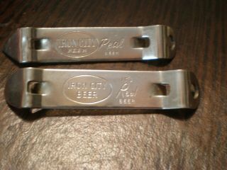 2 Vintage Iron City Beer Bottle Can Openers Pittsburgh Pirates Baseball
