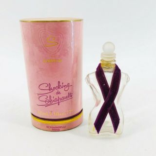 Vintage Shocking De Schiaparelli Perfume Torso Bottle & Box France 10 Ml 1/3floz