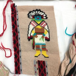 Southwest Morning Kachina Hopi Native American Doll Needlepoint Wool Yarn Kit 2