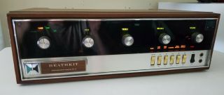 Vintage Heathkit Aa - 15 Solid State Stereo Amplifier - Powers On