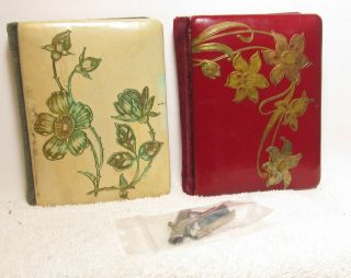 2 Great Civil War Era Small Photo Albums & A Small Bible With Color Lithos