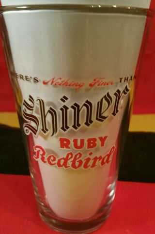 Shiner Beer - Ruby Redbird - Pint Glass - Spoetzl Brewery – Shiner,  Texas