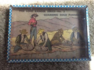 Vintage Lone Ranger Puzzle Game Metal Ball In Hole Game.
