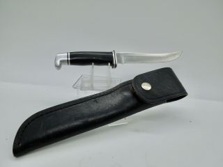 Vintage Pre 1986 Buck 121 Fisherman Fixed Blade Hunting Skinning Knife 1 Of 2