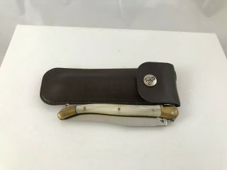 Laguiole Rossignol 1171 Vintage Pocket Knife Translucent Handle With Sheath