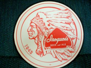 Vintage Iroquois Beer Tray Liners Double Sided 11 3/4