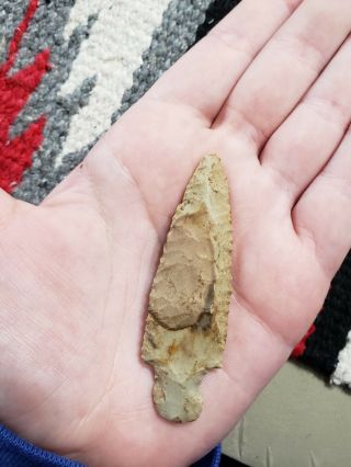 Mlc S1845 2 " Well Made,  Good Colored Archaic Arrowhead Artifact,  From Tennessee