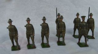 3 - Vintage Britains Ltd - Lead Toy Soldiers - Made In England,  5 - As Are