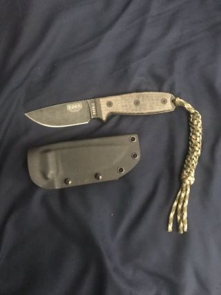 Esee 3 Fixed Blade Knife With Kydex Sheath