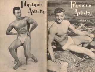 Gay: Vintage 1957 British Semi - Nude Beefcake Muscle Mag Physique Artistry Sum 