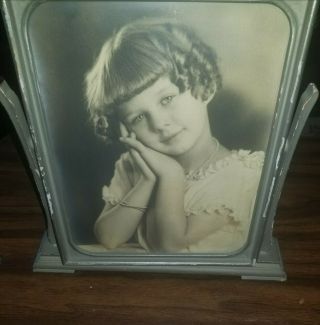 Vintage Professional Photo Of A Girl From Wichers Studio From Kansas