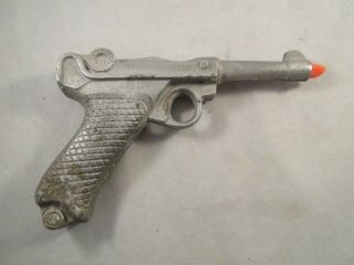 Vintage Heavy Metal Luger Pistol Toy Gun,  Cast Iron?