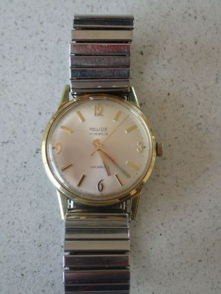 Vintage Relide 17 Jewels Incabloc Swiss Made Watch