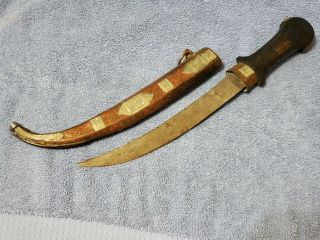 Vintage Moroccan Koummya Islamic Khanjar Dagger / Knife Antique Arabic Jambiya