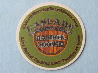 Beer Coaster Cascade Brewing Barrel House Portland,  Oregon Funky & Sour Ales