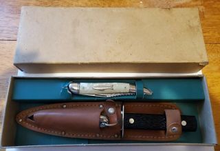 Vintage Imperial Field And Stream 3 Knife Set 1a8511 W/ Box