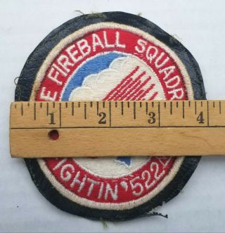 Vintage USAF Fireball Fightin 522nd Tactical Fighter Squadron Patch 3