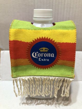 (4) Corona Extra / Cinco De Mayo Beer Bottle Poncho Serape Fringed (set Of 4)