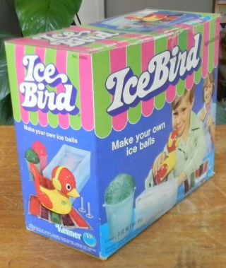 Vintage KENNER ICE BIRD Snow Cone Ice Ball Maker Kit 1976 FUN 2