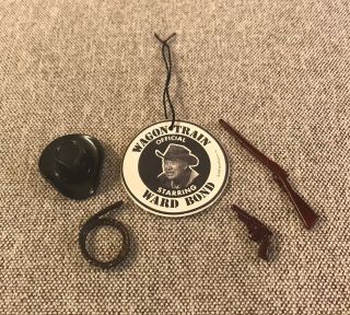 Hartland Ward Bond Custom Hat,  Rifle,  Pistol,  Whip & Hang Tag