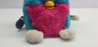 Vintage Furby electronics 1999 pink blue hair eyes sound rainbow tags 3