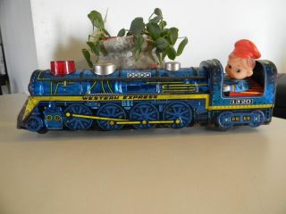 Kanto Toys Japan Tin Train Battery Operated Western Express 1320 - 14 "