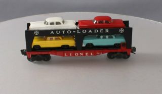 Lionel 6414 Vintage O Evans Autoloader With 4 Automobiles
