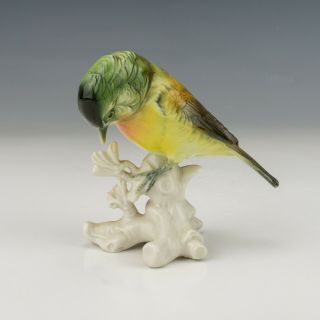 Vintage Karl Ens Volkstedt Porcelain Hand Painted Bird Study Figure - Lovely