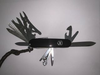 Victorinox Black Swisschamp Swiss Army Knife