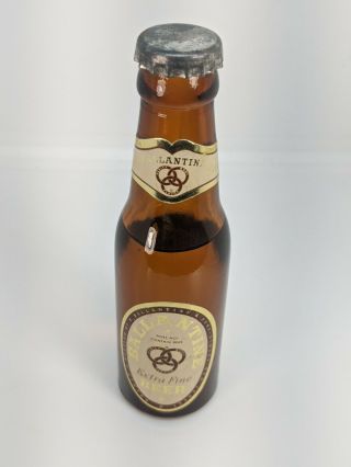 Ballantine Mini Beer Bottle Brown Glass 4 3/8 " Tall - Bk