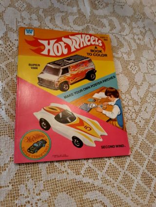 Old Vintage Whitman 1027 - 1 Hot Wheels 1978 Coloring Book Never Colored