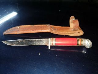 Vintage Western Field Knife / Pat.  No.  1967479 / U.  S.  A.  In Sheath