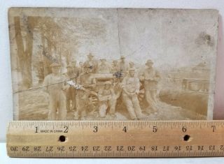 Black,  white workers dig pipes; African - American c.  1890s,  occupational photo 3