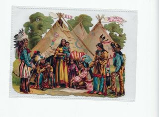 1880s Die Cut Buffalo Bill Wild West Show Trade Card 1