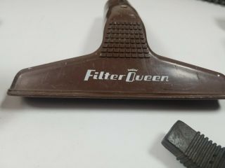 VTG Filter Queen Electric Vacuum Cleaner Hose and and attachments Brown vintage 3
