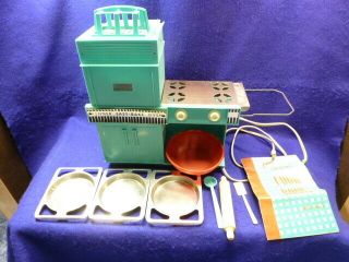 Vintage 1964 Toy 1600 Kenner Easy Bake Oven Turquoise W/ Box Lights