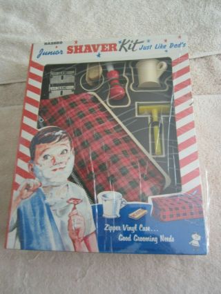 Vintage 1960s Hasbro Junior Shaver Kit No 1401 Nos
